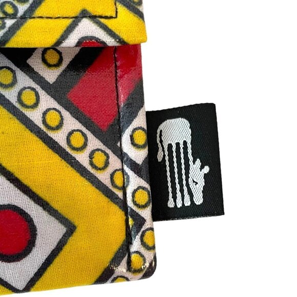 🍀Sleepy Giraffe Multicolor Geometric Print Bifold Wallet Purse - Picture 7 of 8